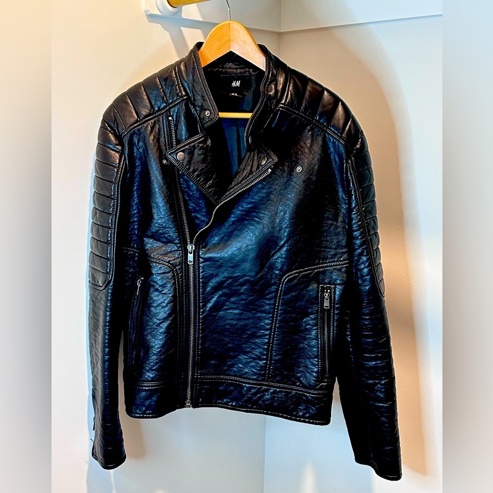 Vegan Leather "Moto" Jacket - Black